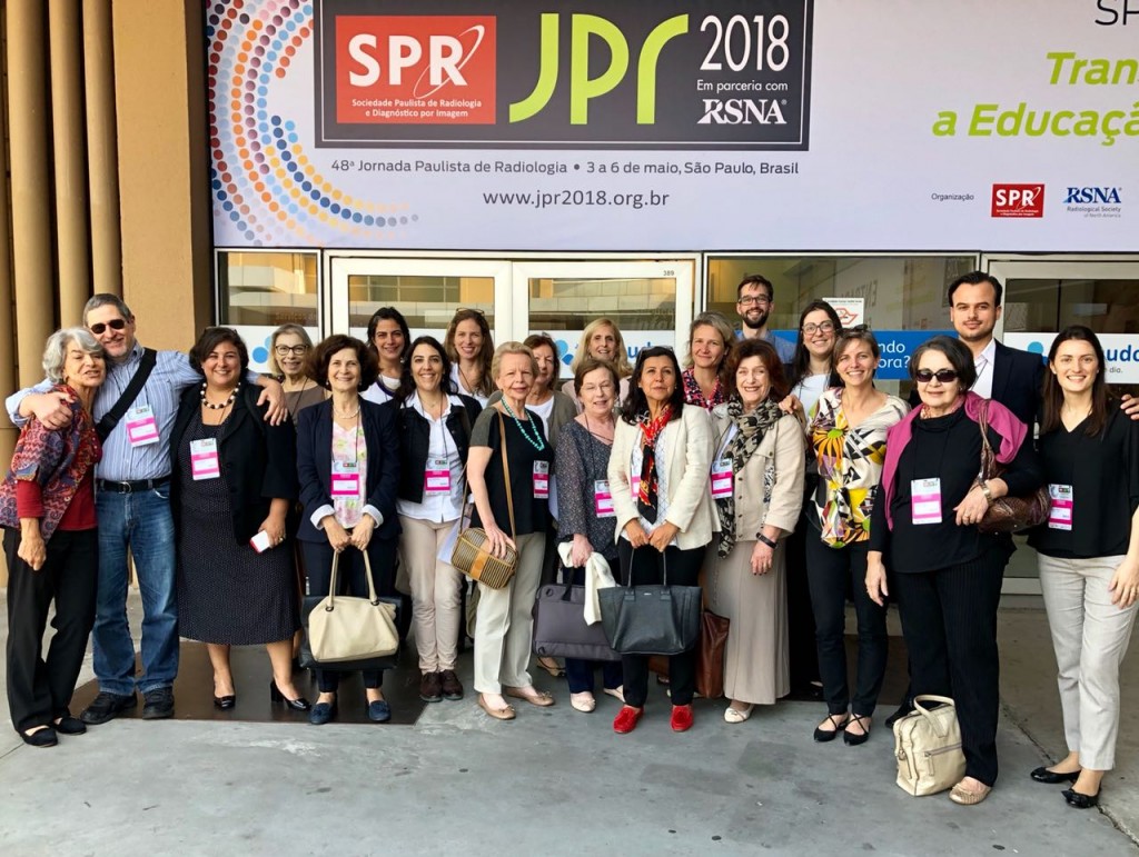 Na equipe da JPR 2018 (Jornada Paulista de Radiologia)